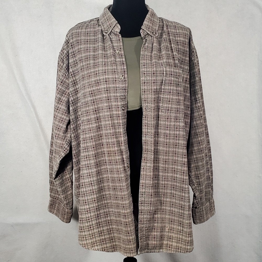 XL corduroy shirt jacket vintage